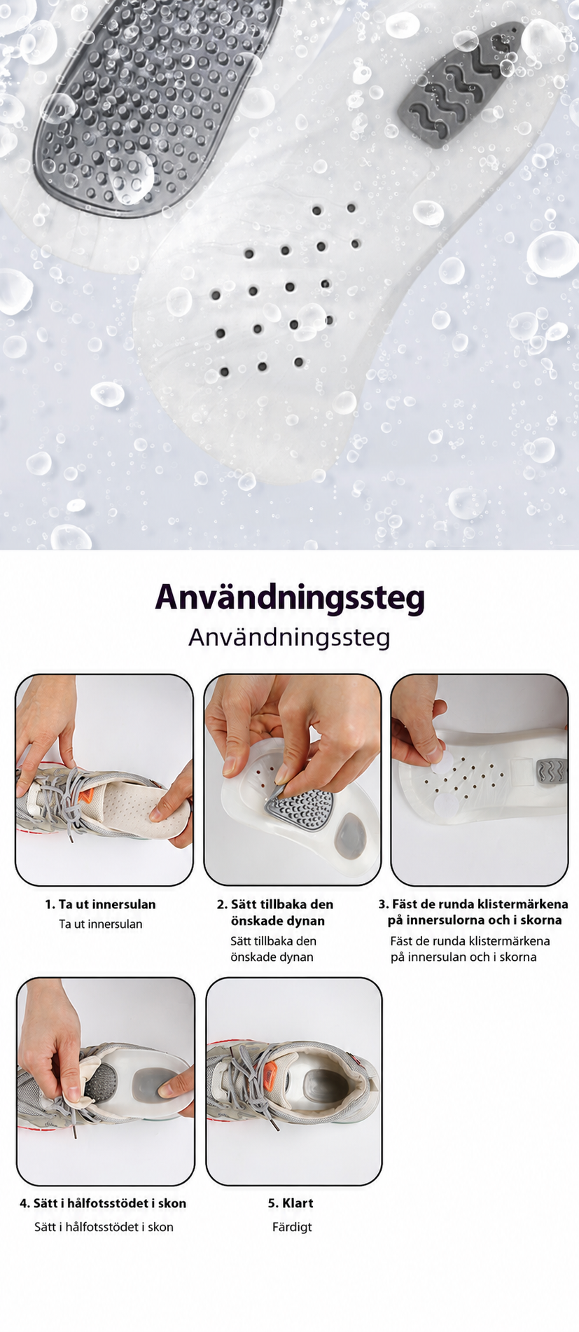 Andningsbar Fotplatta — Bekvämt Stöd för Trötta Fötter