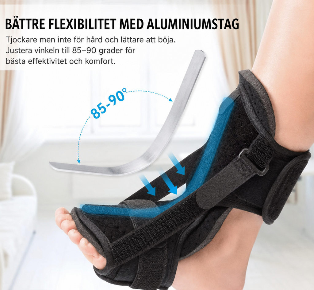 Fotledsstöd med Stabilisering