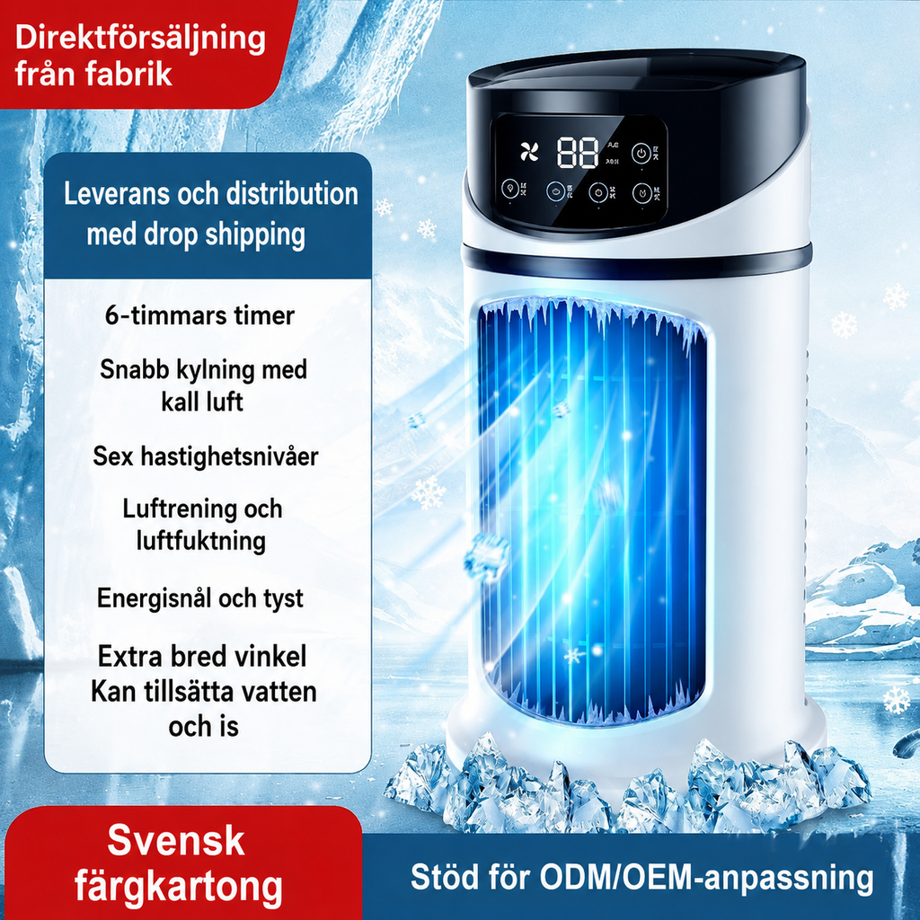 Portabel USB Luftkylare – Mini AC För Hem & Kontor