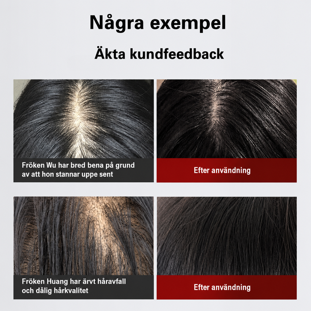 Elektrisk Hårvårdskam — Rött Ljus & Massage för Friskare Hår