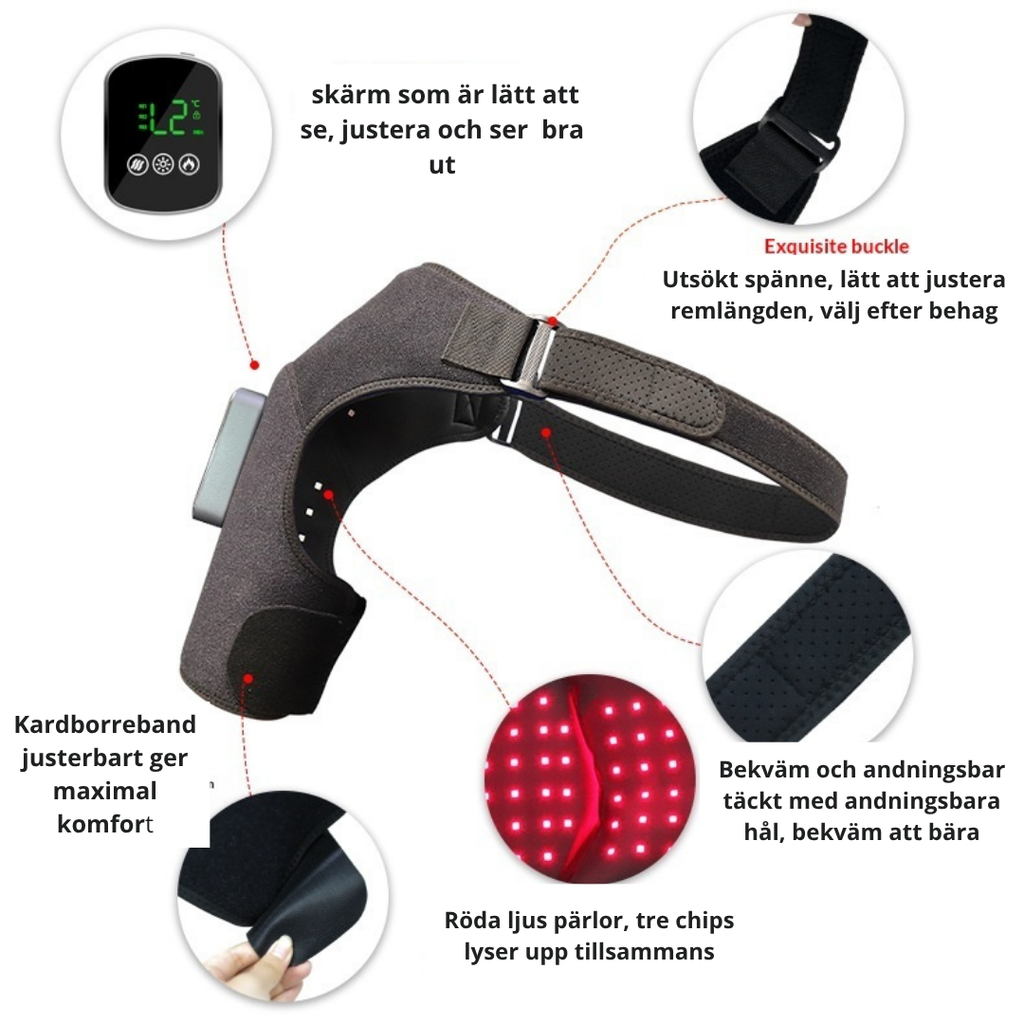 Värmemassager med Rött Ljus — Lindra Smärta på Hela Kroppen