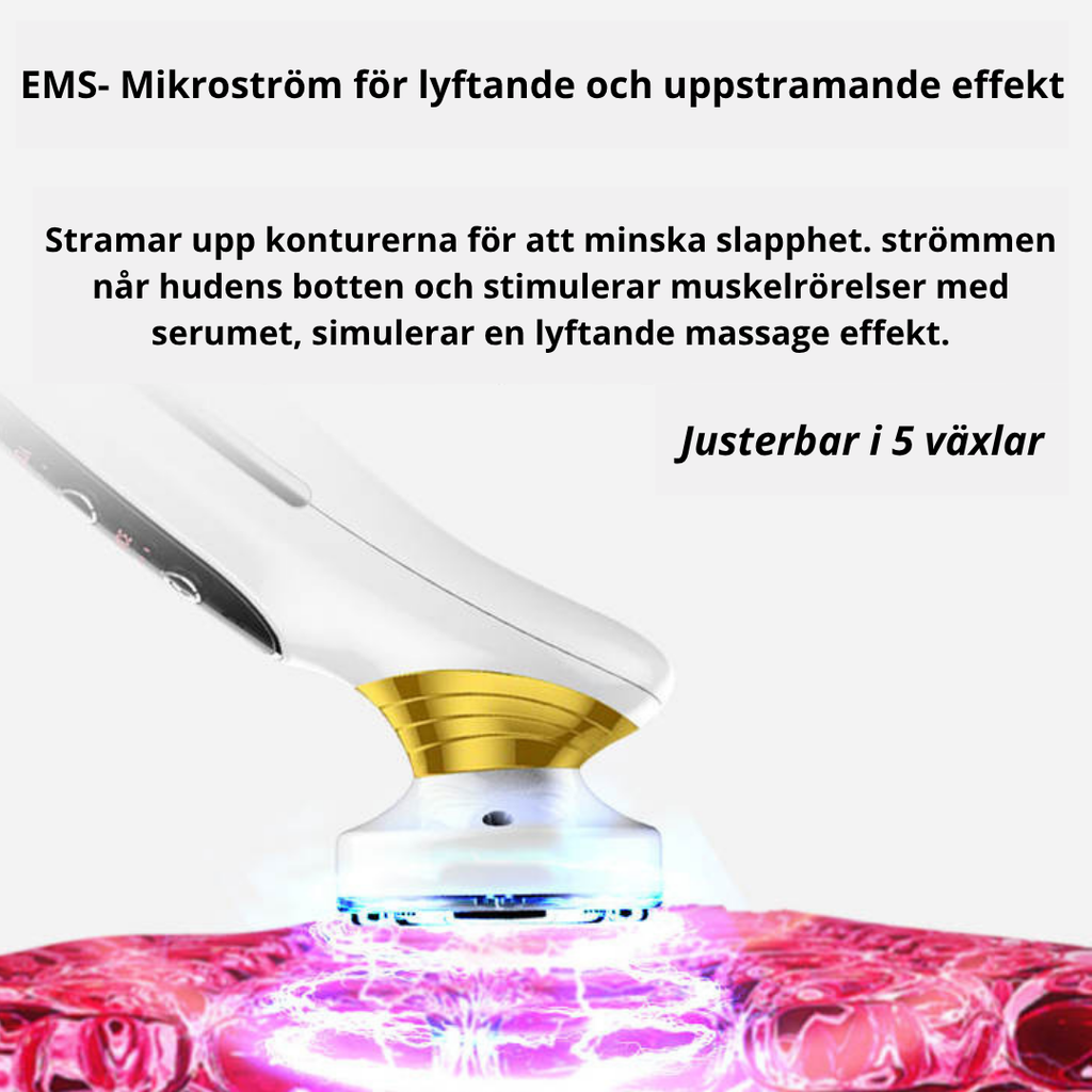 LED Ansiktsmassager — Lyft & Strama Upp Huden med Rött Ljus