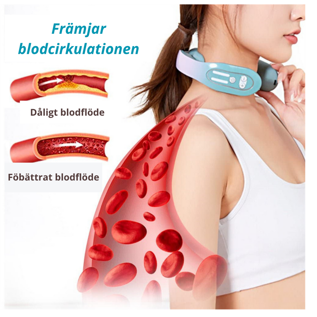 EMS Nackmassager med Värme – Intelligent Lymfmassage