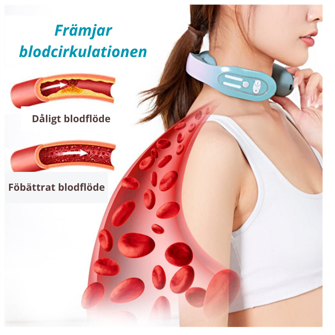 EMS Nackmassager med Värme – Intelligent Lymfmassage