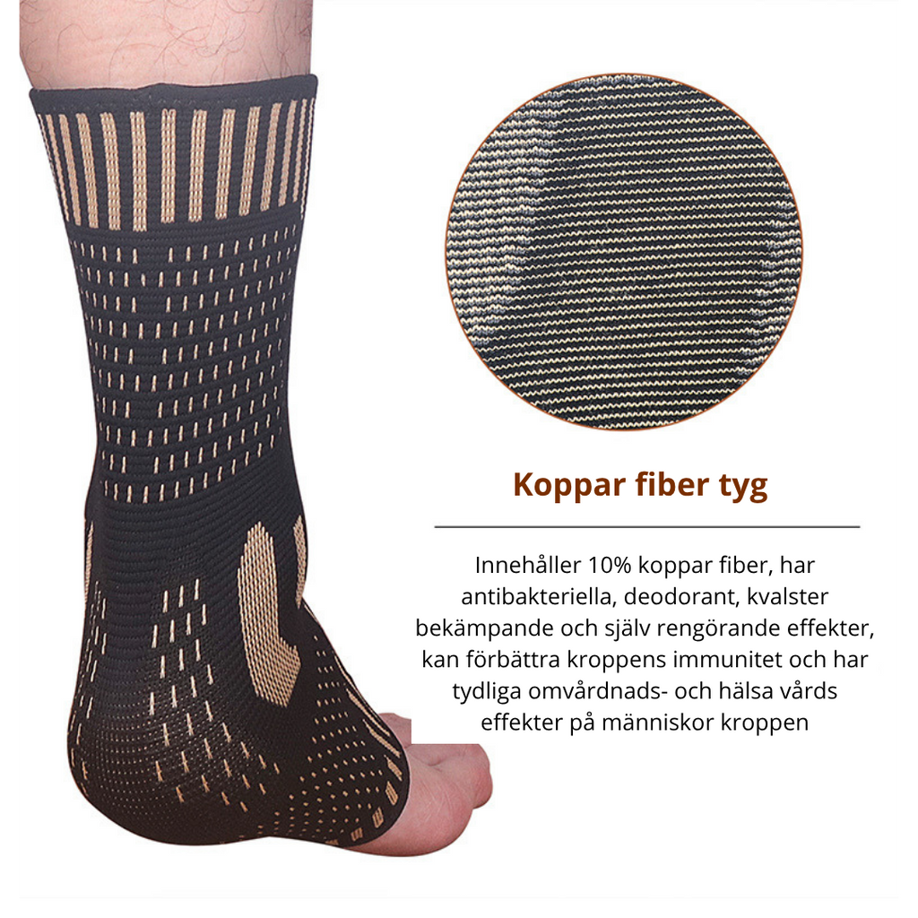 Kopparjon Fotledsskydd – Sport, Basket, Löpning & Klättring