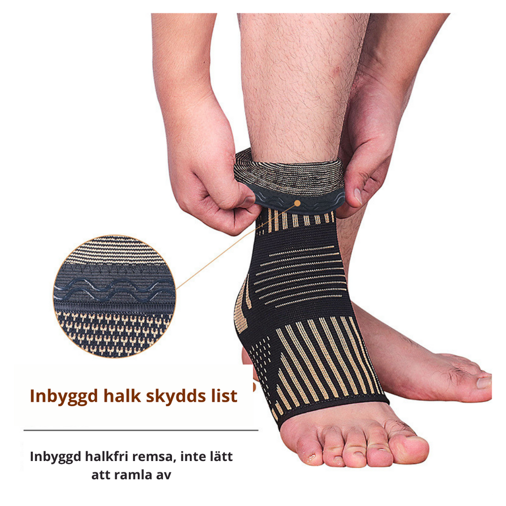 Kopparjon Fotledsskydd – Sport, Basket, Löpning & Klättring