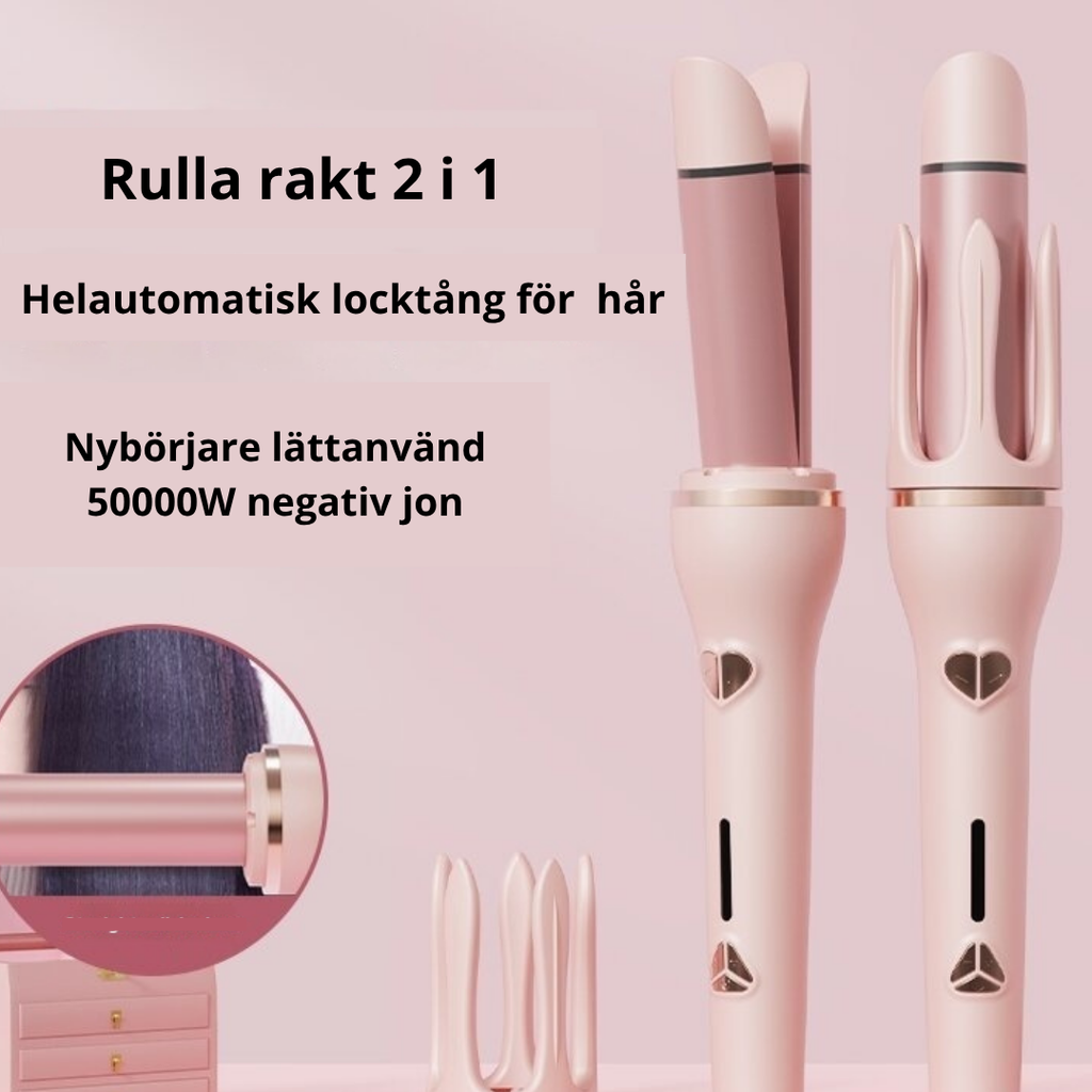 Intelligent Hårstyler med Negativa Joner — Räta & Krulla på En Gång