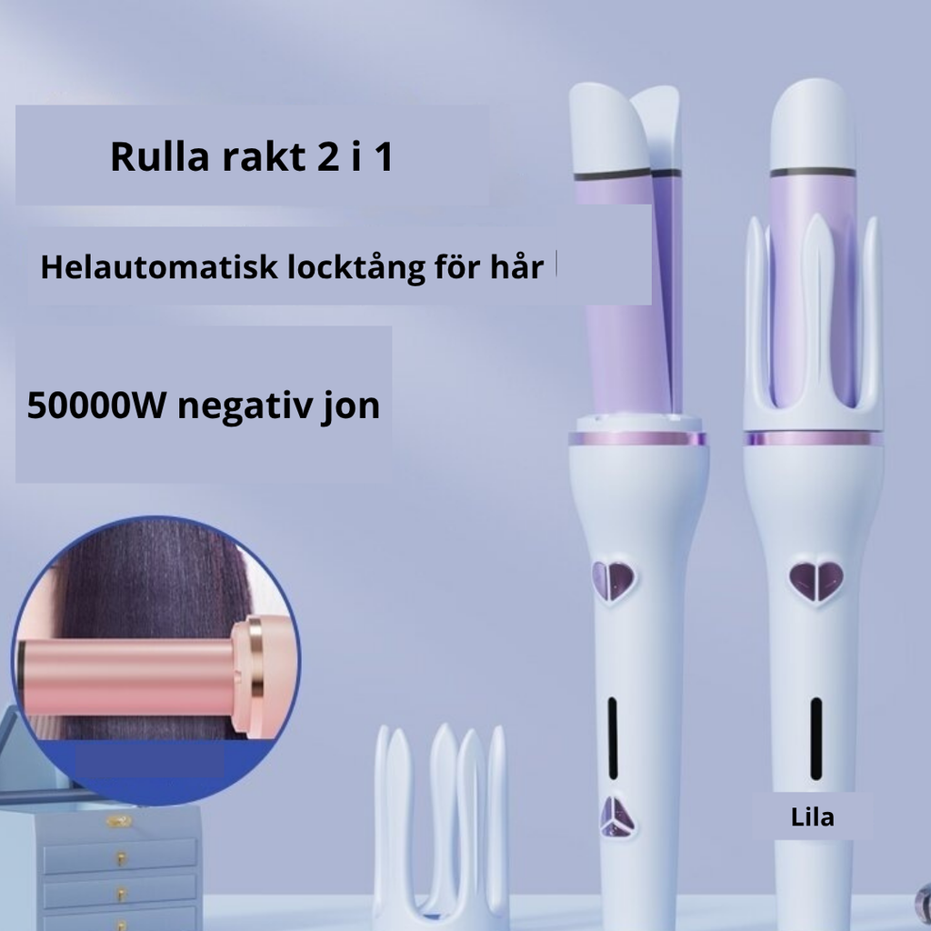 Intelligent Hårstyler med Negativa Joner — Räta & Krulla på En Gång