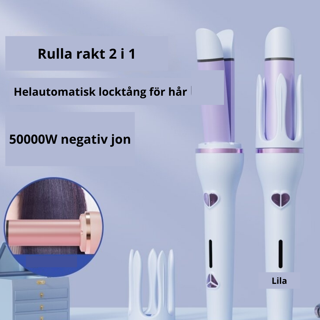 Intelligent Hårstyler med Negativa Joner — Räta & Krulla på En Gång