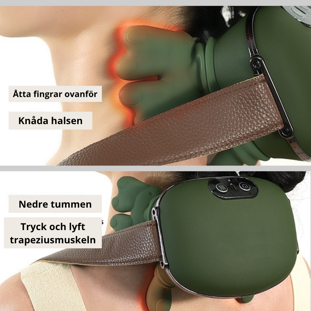 Elektrisk Massagesjal — Lindra Nack- & Axelsmärta Trådlöst!