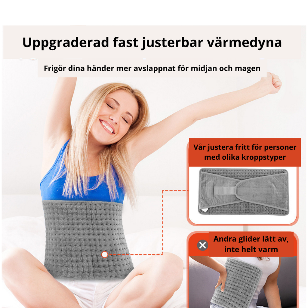 Elektriskt Värmebälte — Lindra Ryggsmärta & Håll Magen Varm!