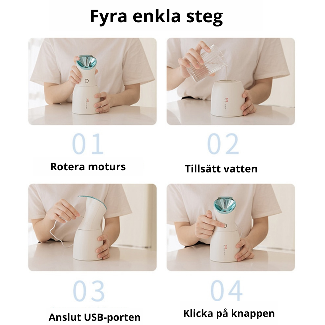 3-i-1 UV-Desinfektionslampa & Luftfuktare — Rent & Frisk Luft Hemma