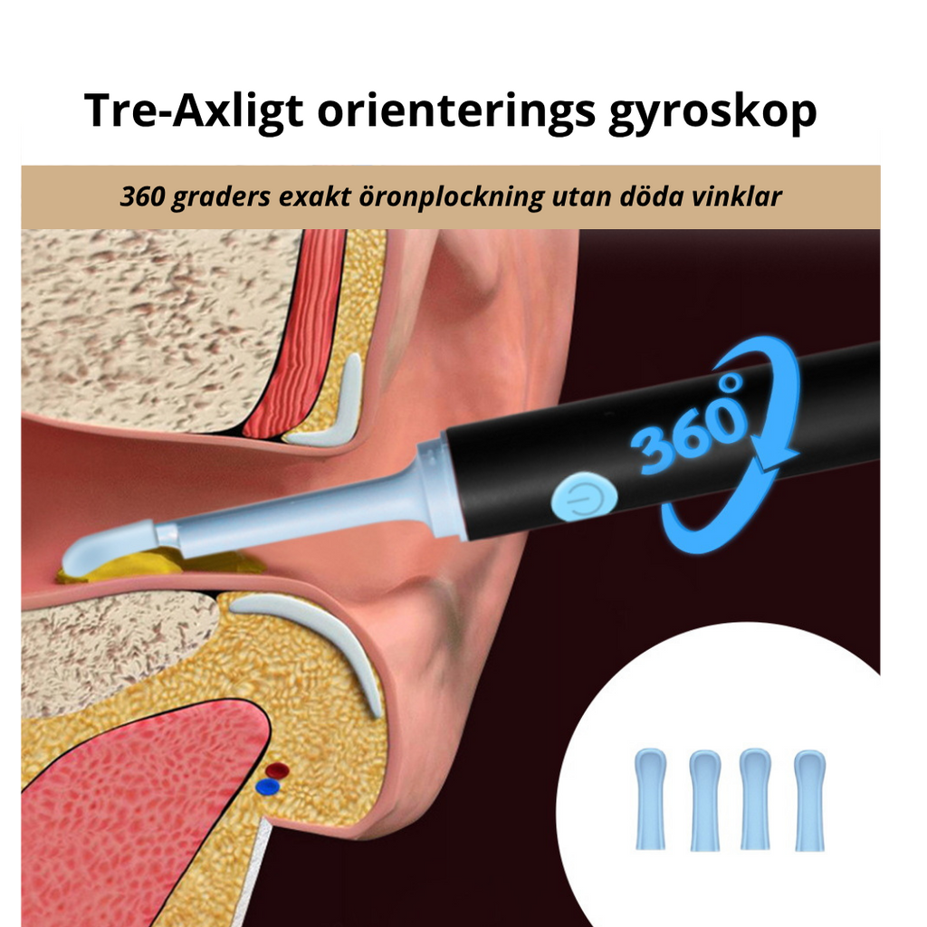Smart Öronrengörare med Kamera — Se Vad Du Rengör!